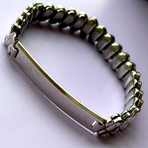 Bellavance sterling silver stretch expandable junior ID bracelet watch band